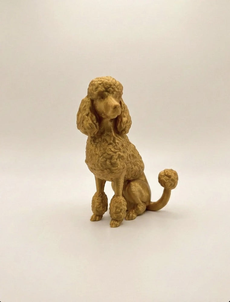 Playful Poodle Leash Holder | Functional Modern Art | Animal Statue Entryway Hook