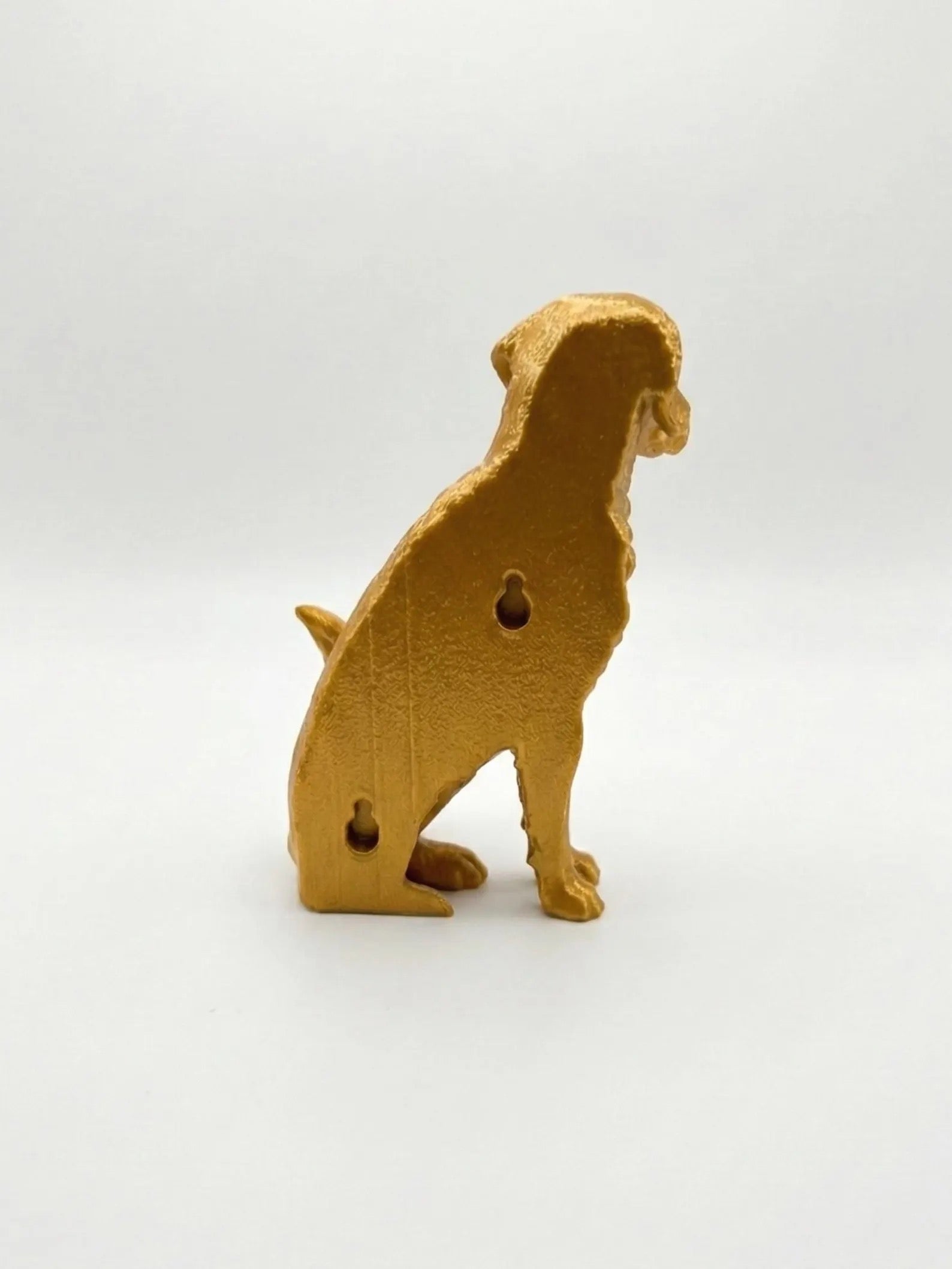 Golden Retriever Leash Holder | Faux Brass Dog Wall Hook | Gold Dog Mom Gift